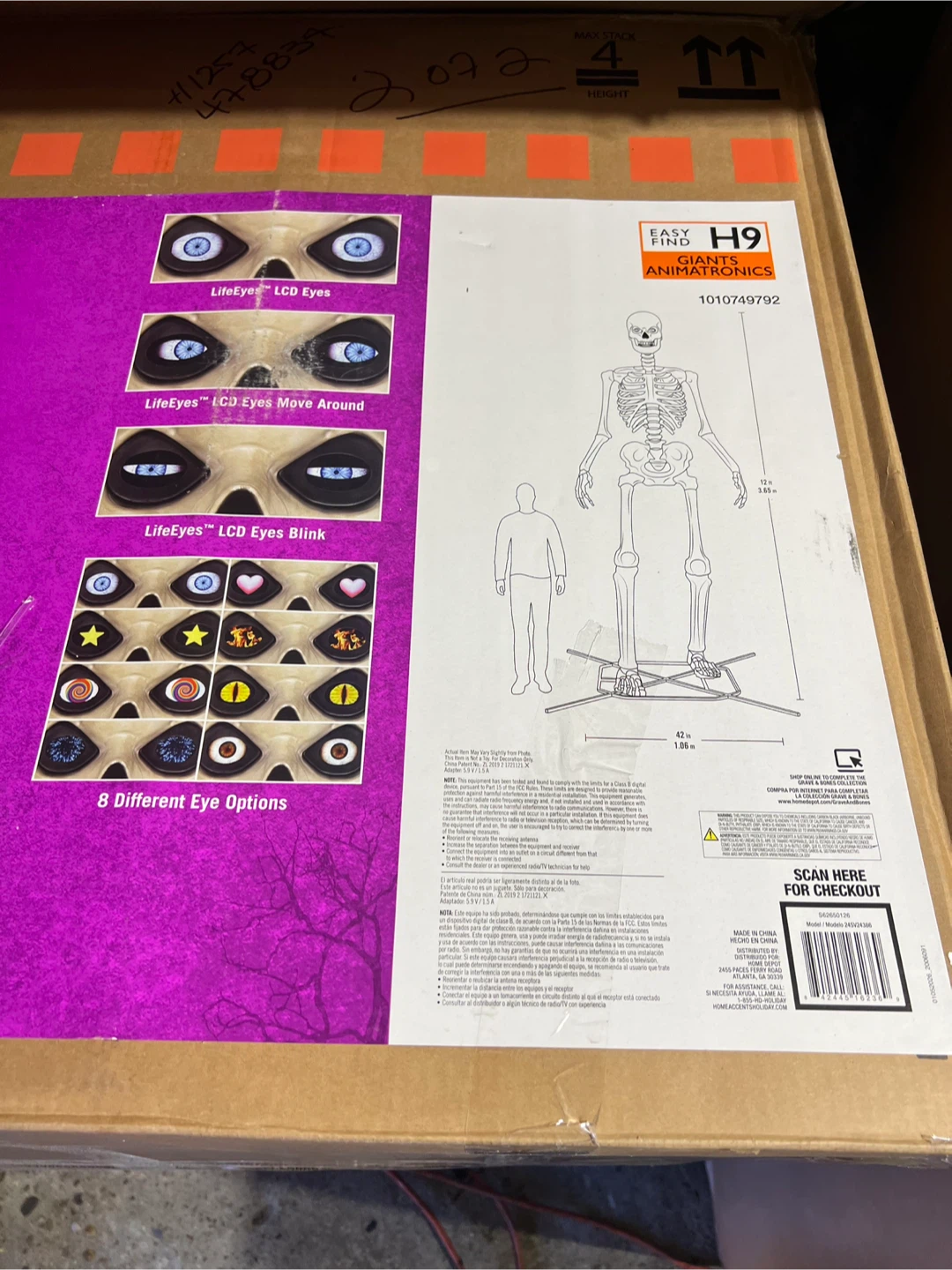 Home Accents Holiday 12ft Giant Skelly Animatronic - photo 2