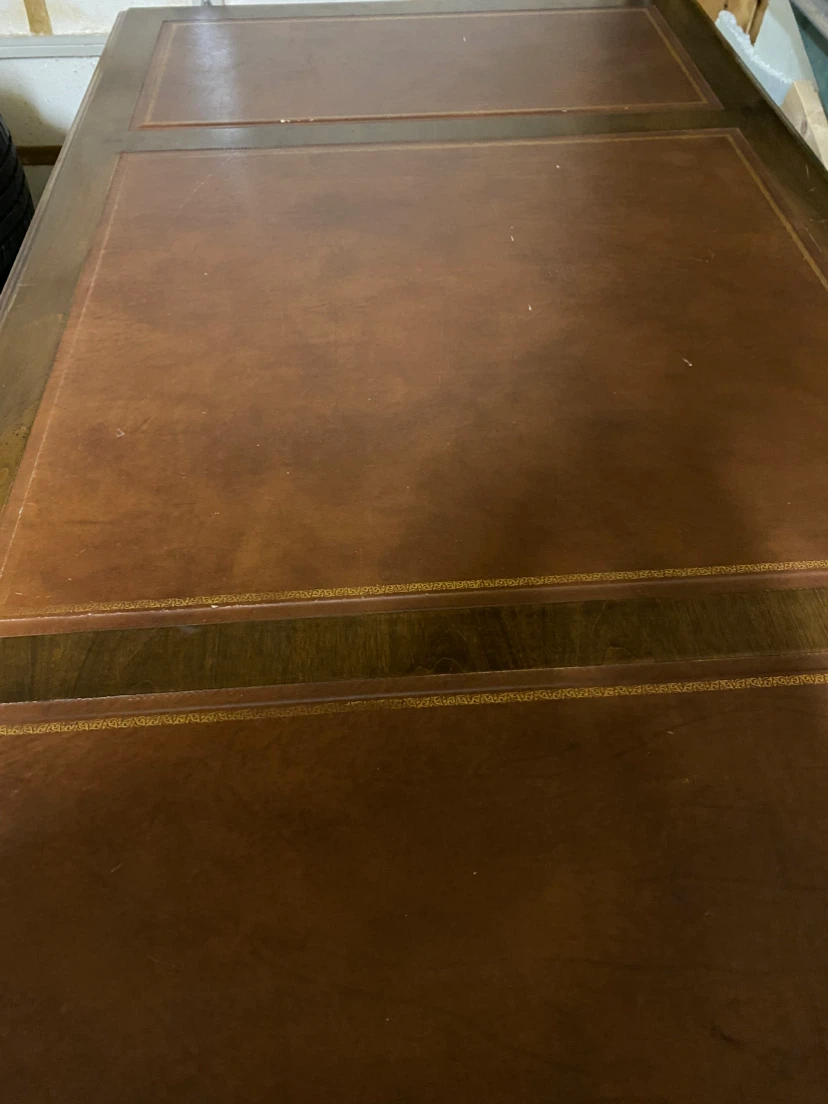 Vintage Leather Top Executive Desk *** - photo 3