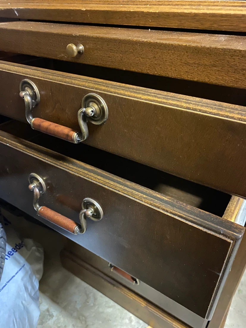 Vintage Leather Top Executive Desk *** - photo 5
