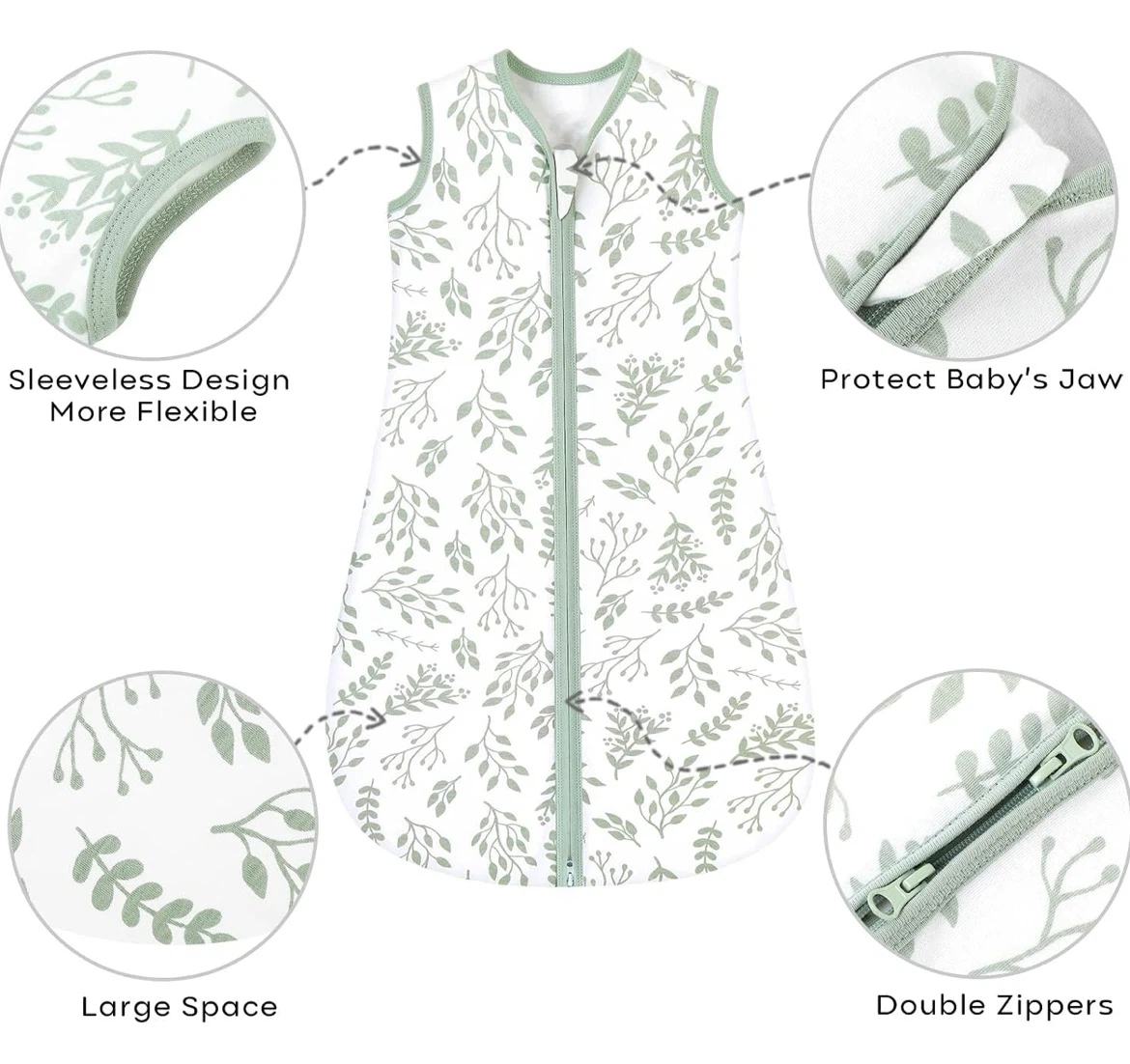 🦒 YooFoss Organic Cotton Baby Sleep Sack – 12–18 Months - photo 4