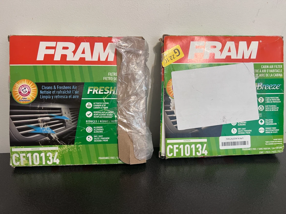 🚗 FRAM Fresh Breeze CF10134 Cabin Air Filters – 2 Available