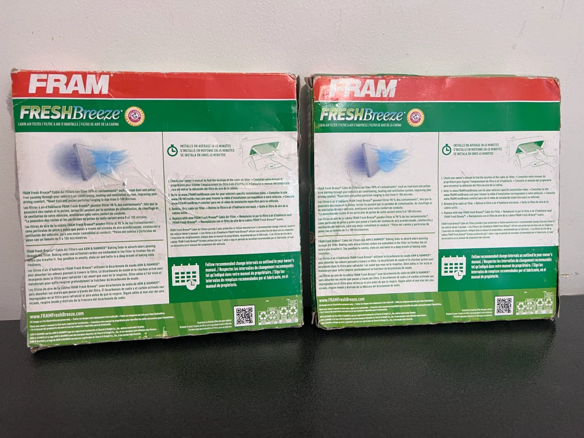🚗 FRAM Fresh Breeze CF10134 Cabin Air Filters – 2 Available - photo 2