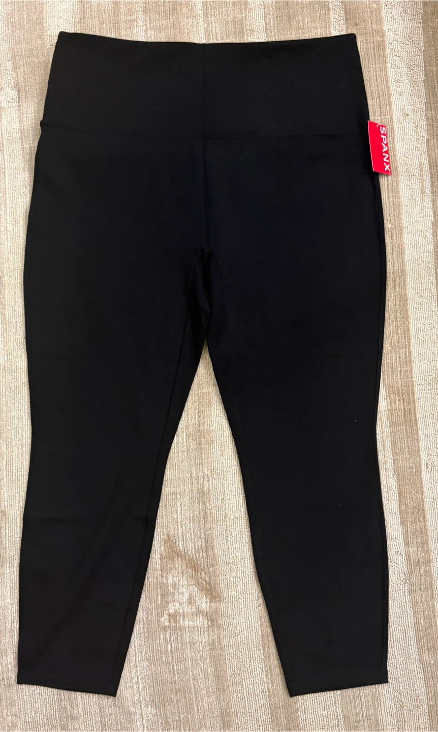 Spanx Black Size 2X Petite Length Casual Leggings Brand New