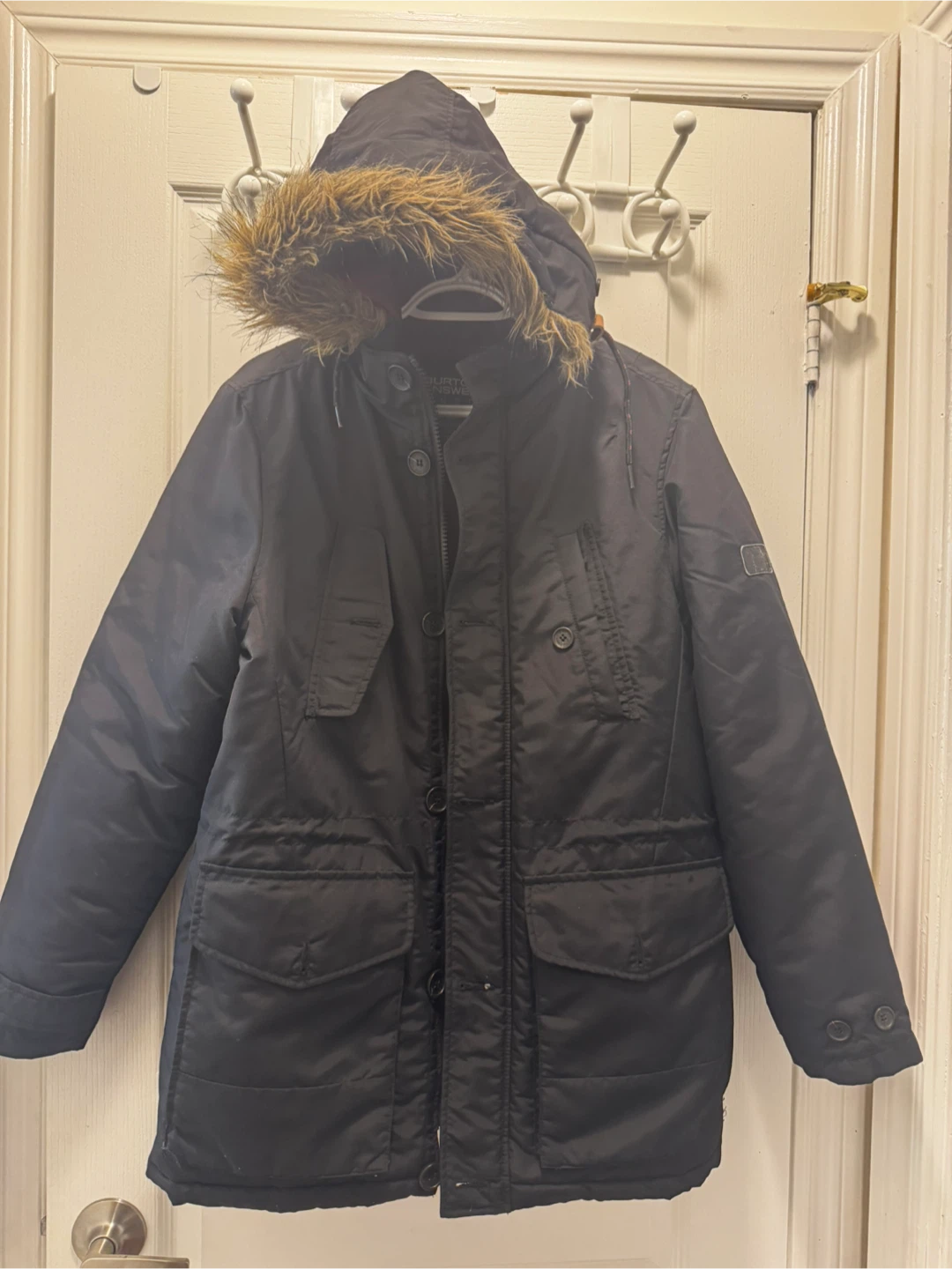 Burton Menswear London Winter Parka, Small