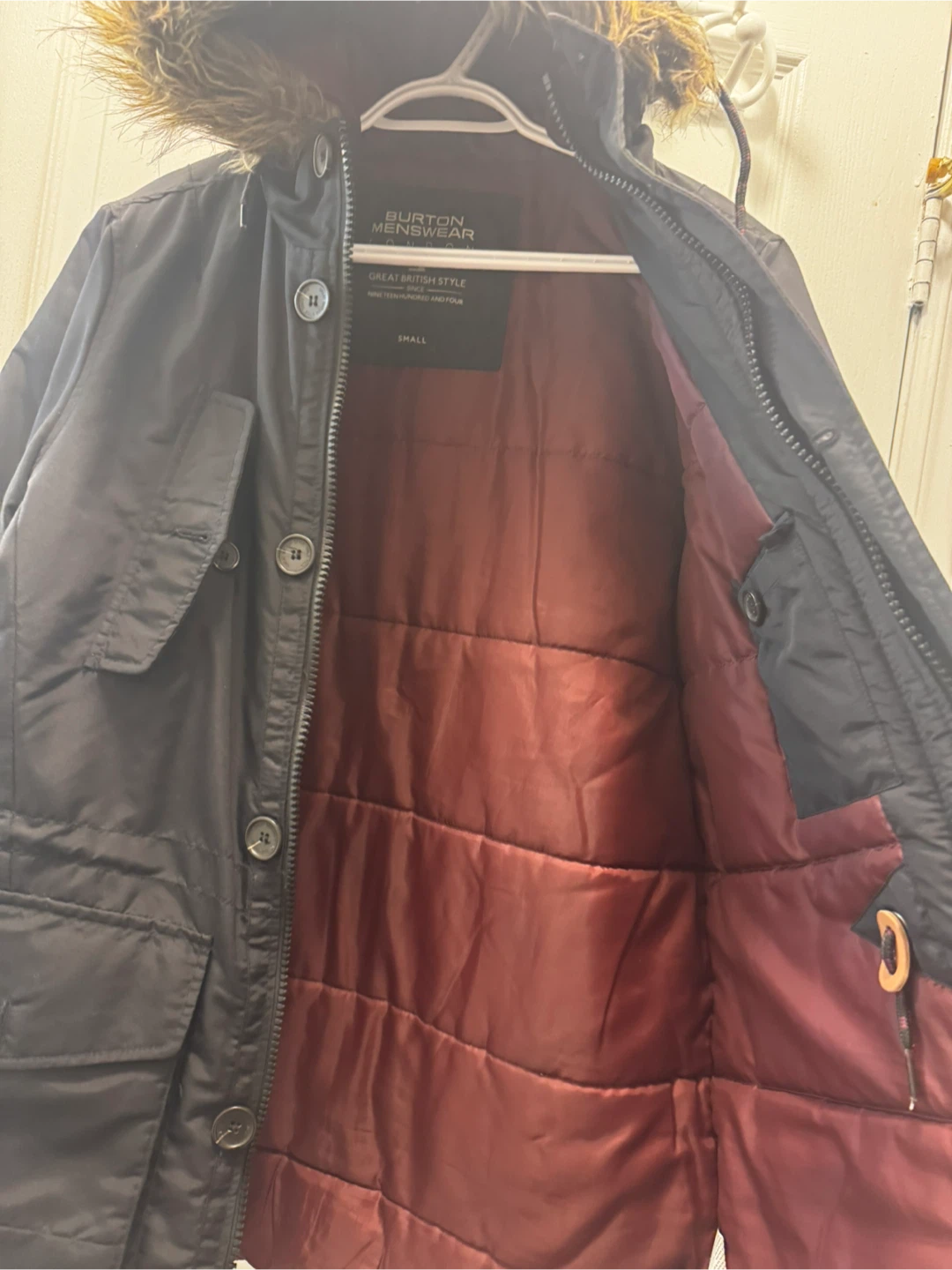 Burton Menswear London Winter Parka, Small - photo 3
