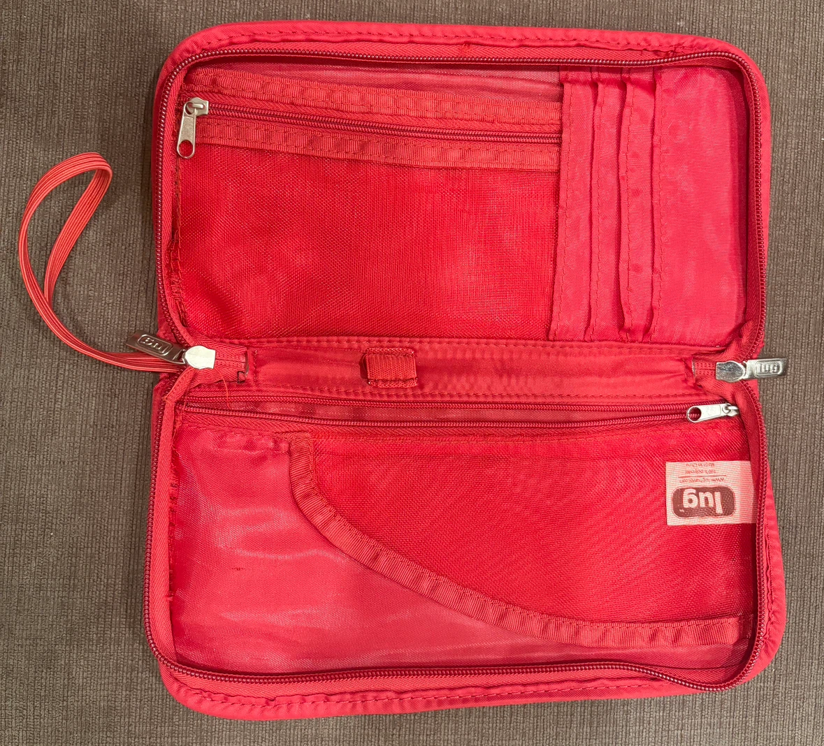 Lug Red Tango Travel Quilted Wallet Passport Holder - photo 5