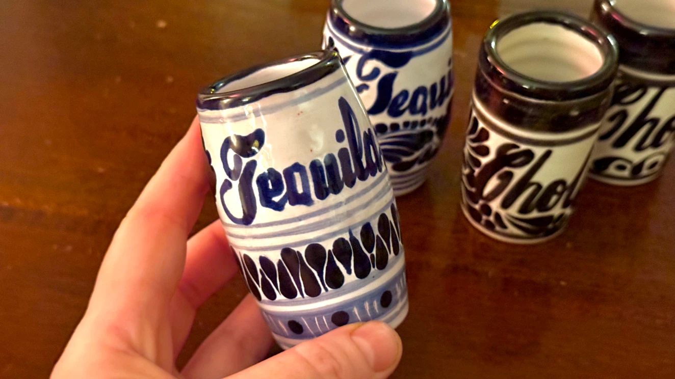 Talavera Hand-Painted Ceramic Mexican Shot Glasses 2oz - photo 2