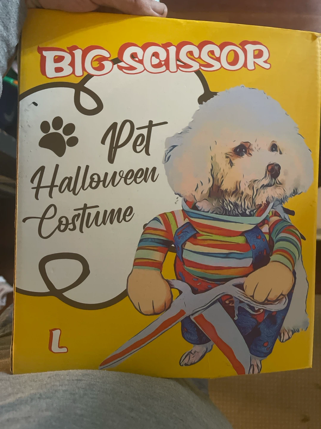 Big Scissor Pet Halloween Costume - Size Large