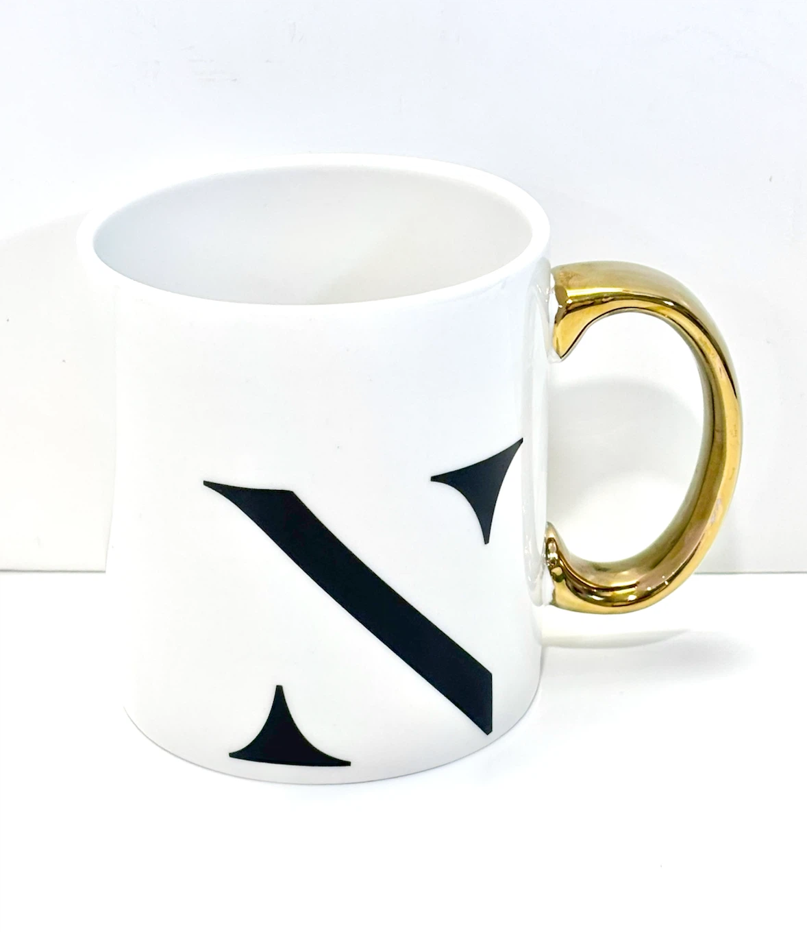 Mug Indigo Monogram Letter N Mug
