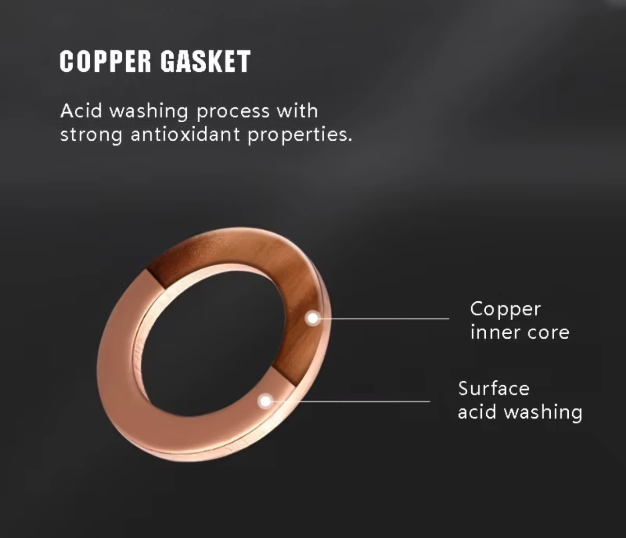 100 pcs copper flat washers, new - photo 5