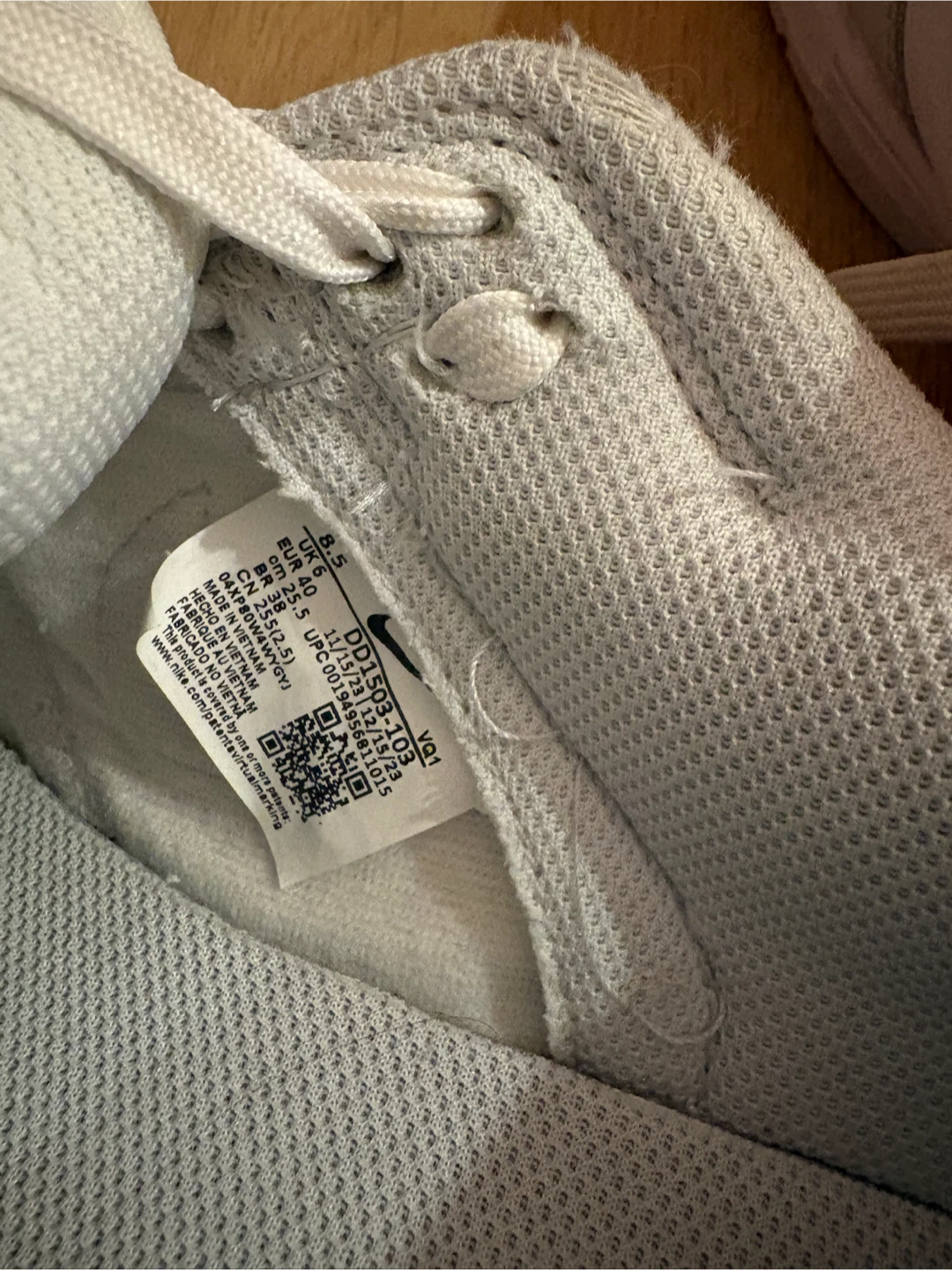 Nike Dunk Low Retro White Grey Sneakers - photo 4