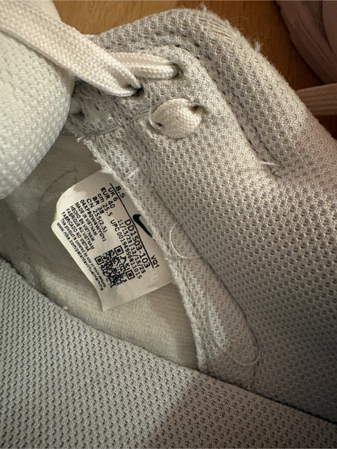 Nike Dunk Low Retro White Grey Sneakers - photo 5