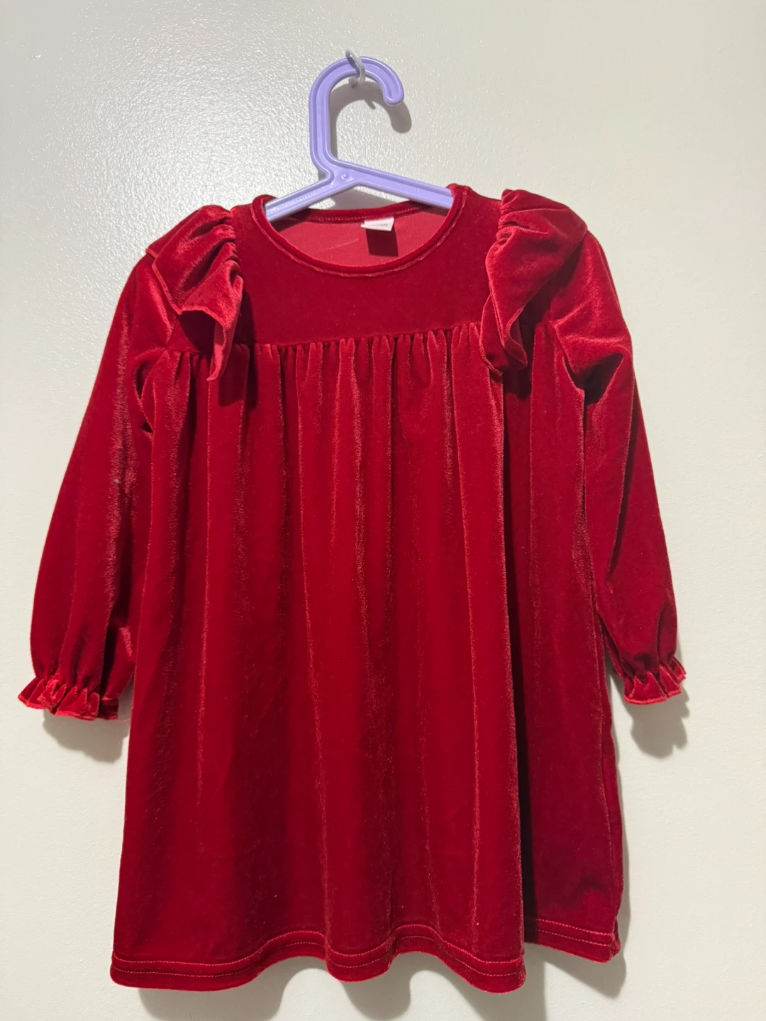 Preloved Red velvet dress