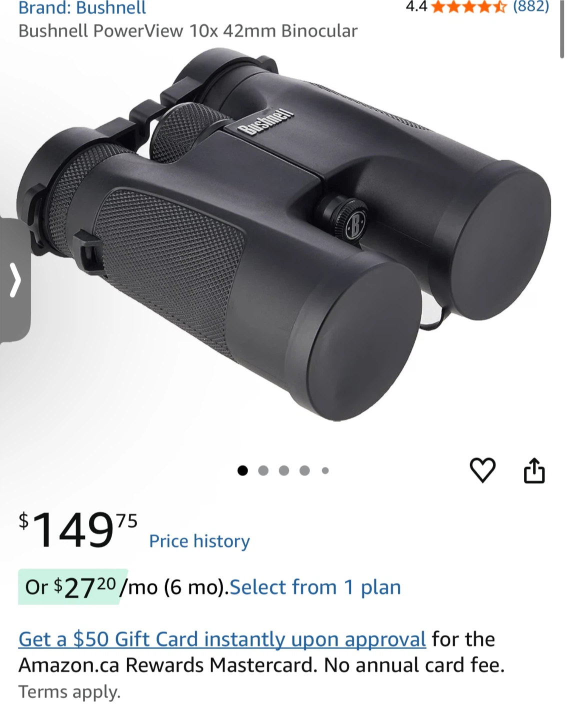 Bushnell PowerView 10x 42mm Binoculars - photo 2