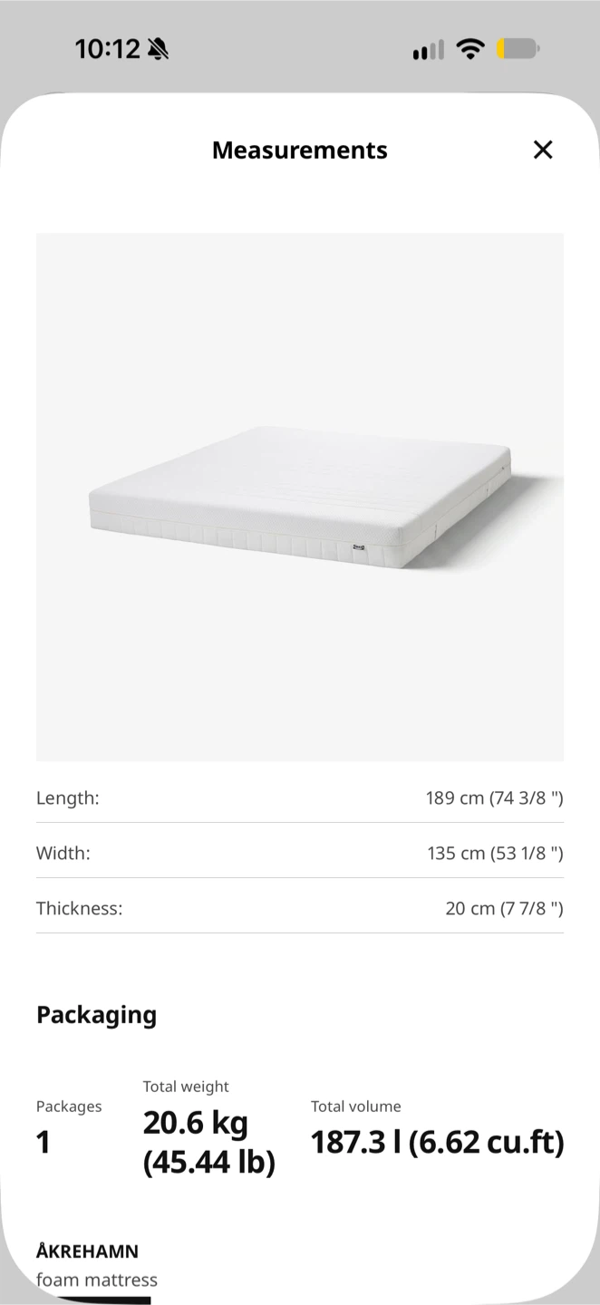 IKEA Bed Frame and Åkrehamn Foam Mattress - photo 3