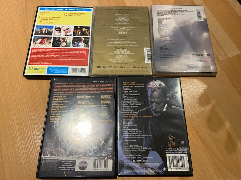Set of 5 Music Concert DVDs - photo 5