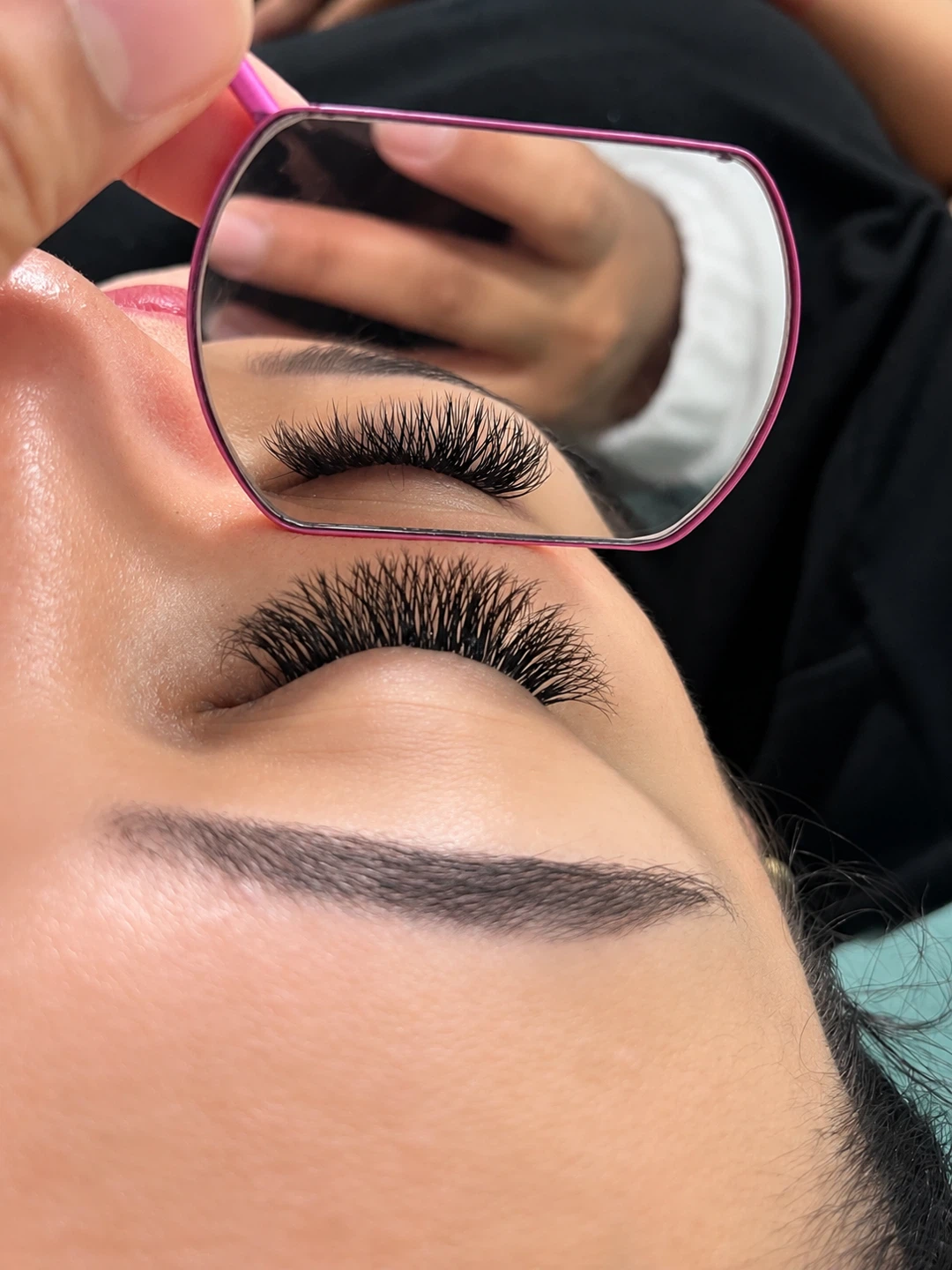 Aplicación de extensiones de pestañas!