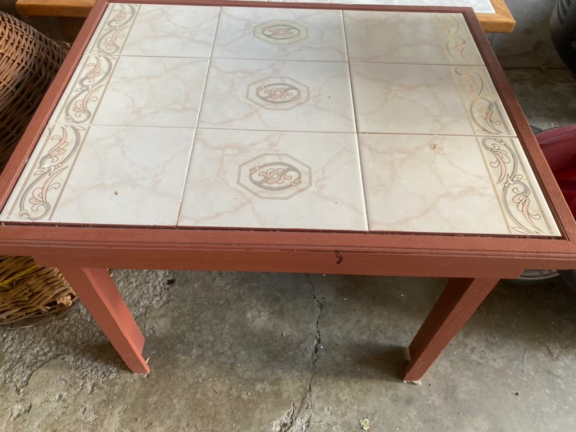Vintage Tiled side table