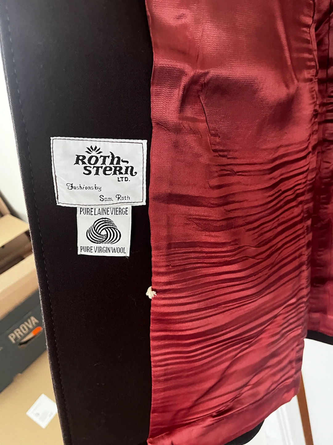 Roth-Stern Ltd. Pure Virgin Wool Double-Breasted Coat - photo 3