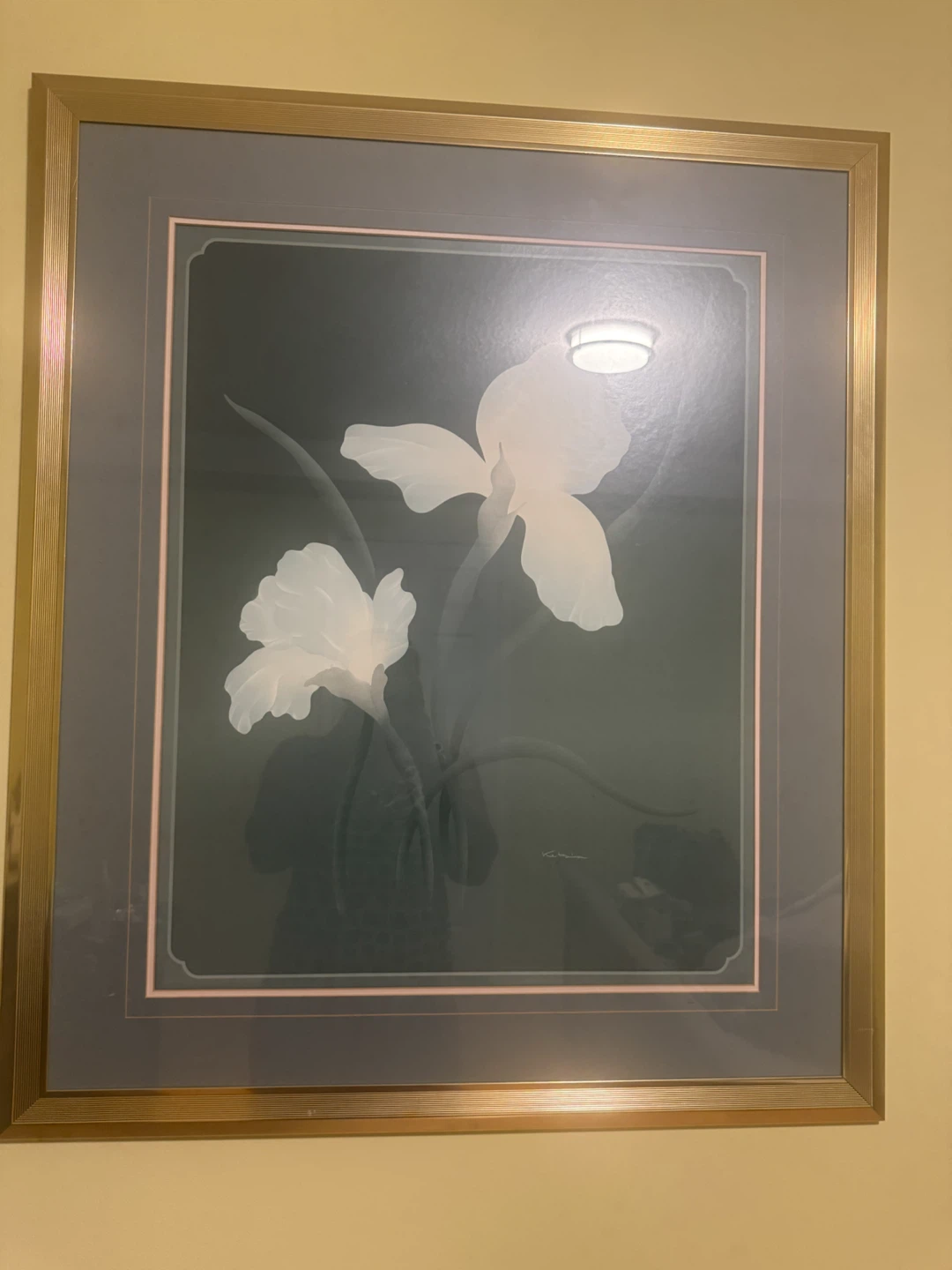 Floral framed art print