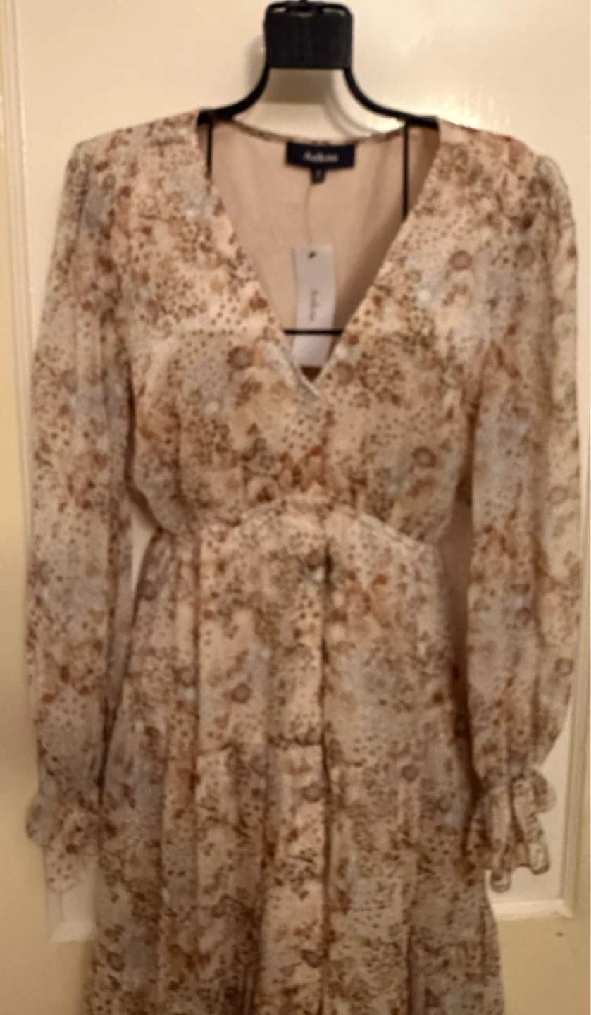 Aakaa Floral Print Dress Size Small - photo 3
