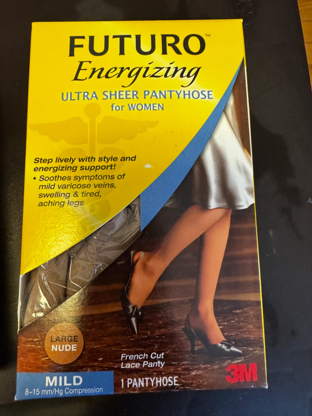 Futuro Energizing Ultra Sheer Pantyhose Nude Large