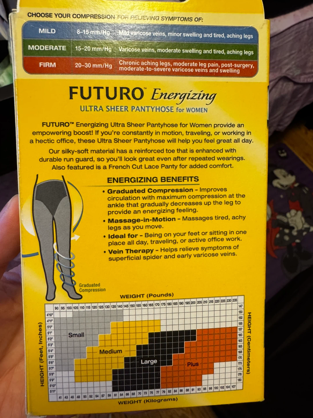 Futuro Energizing Ultra Sheer Pantyhose Nude Large - photo 2