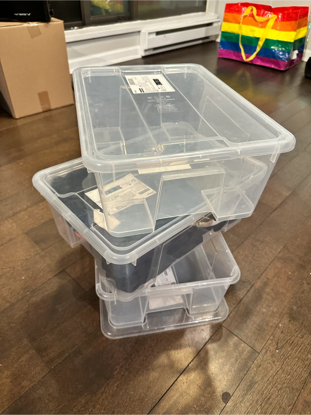 3 IKEA SAMLA Storage Boxes - photo 2