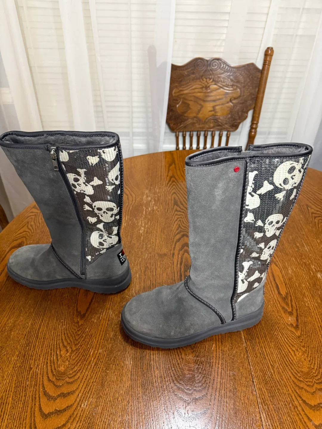 UGG Skull Print Suede Boots - photo 2