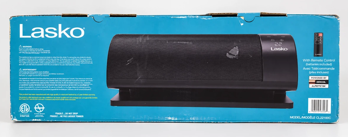 Lasko Ceramic Heater Model CL22100C