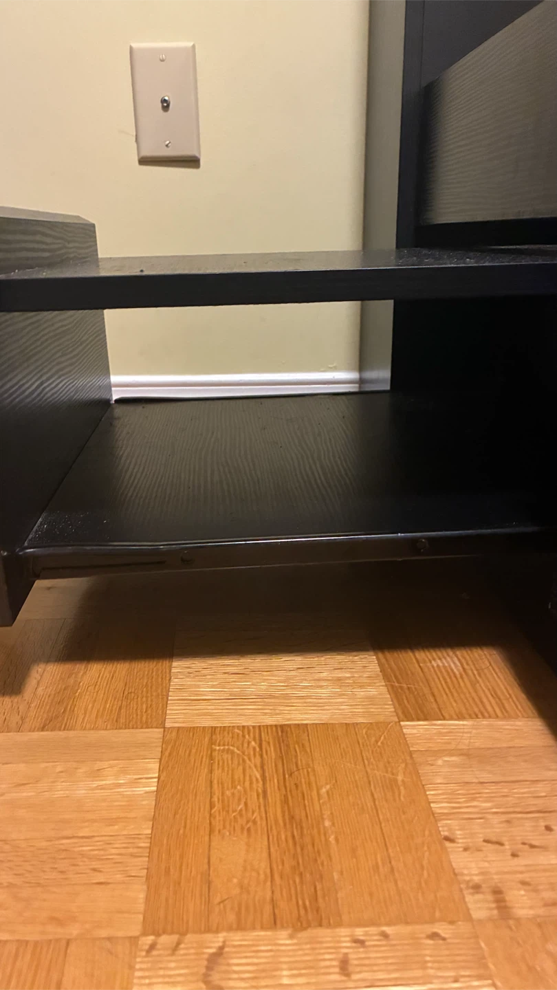 Black Bed Frame with Storage Headboard - photo 3