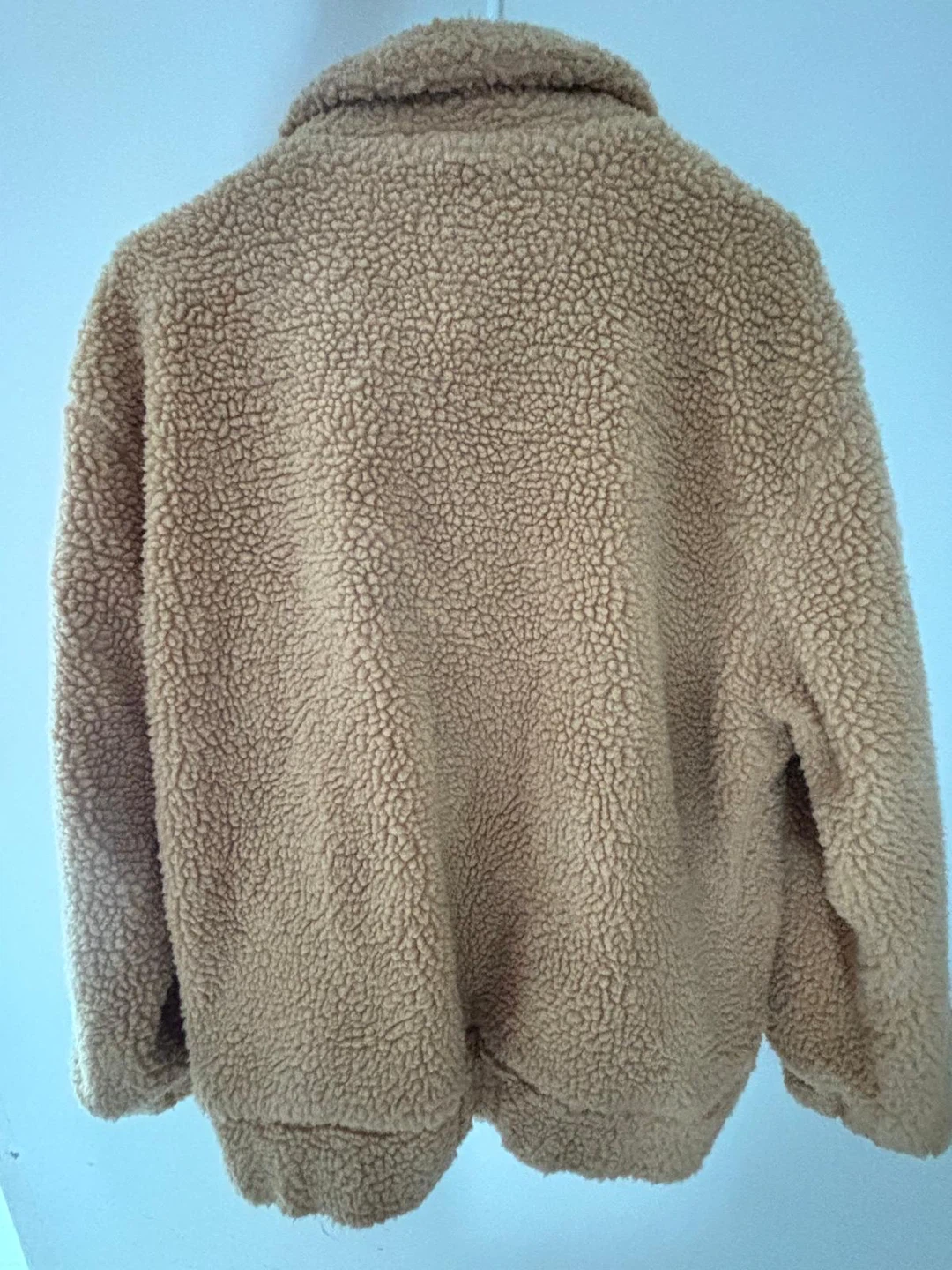 ZAFUL Beige Teddy Zip-Up Jacket - photo 3