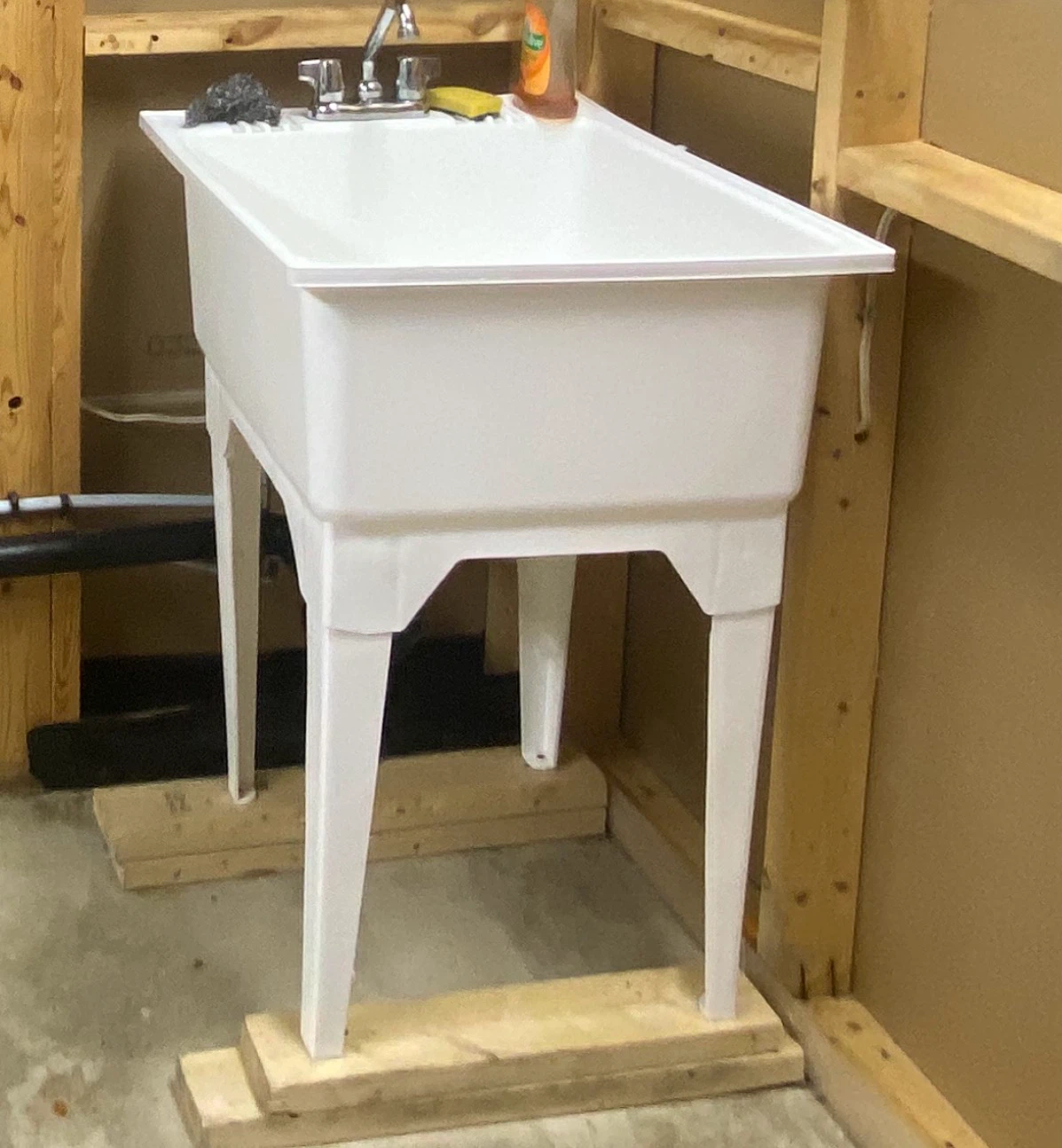 White Laundry Utility Sink