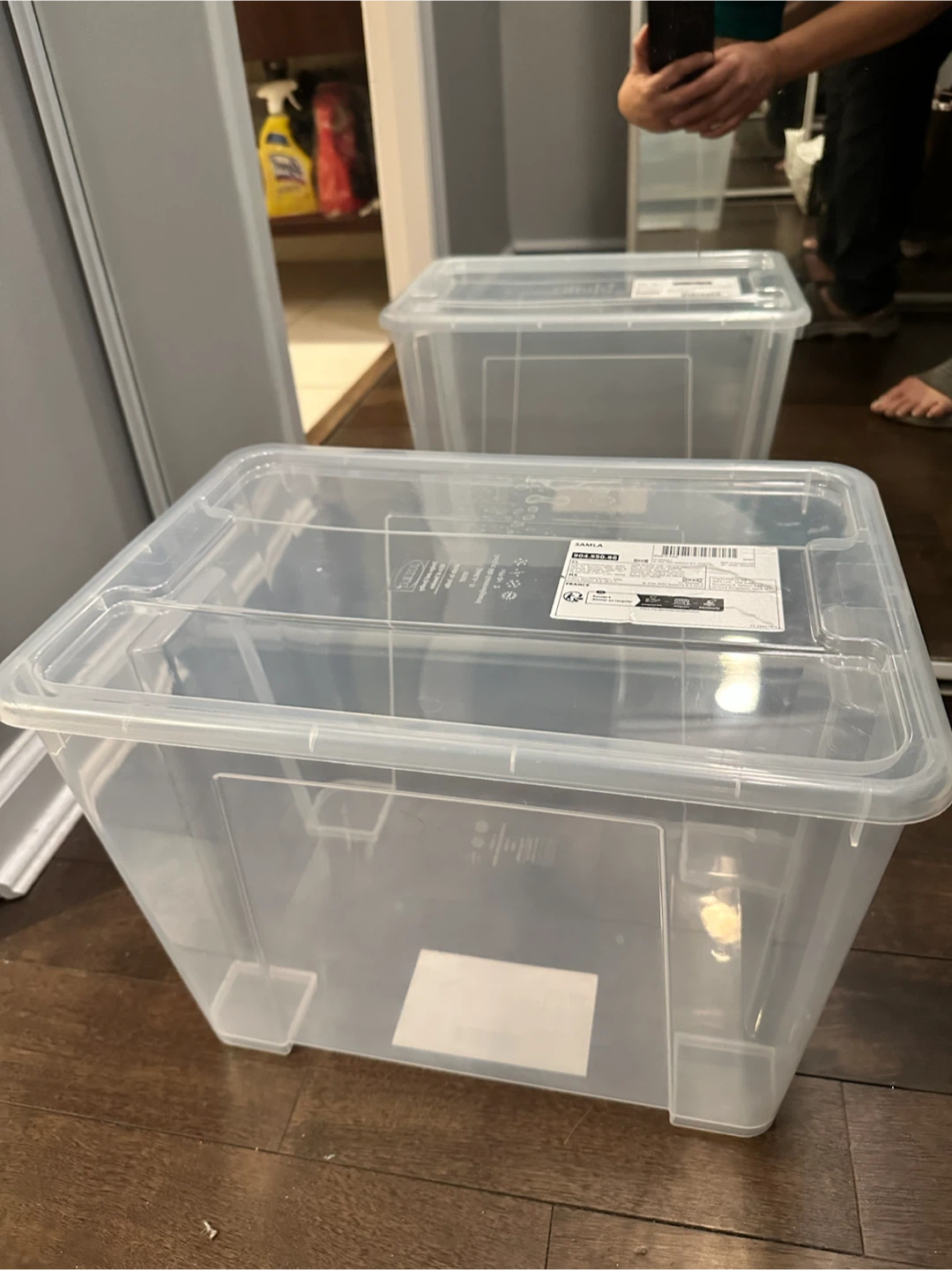 IKEA SAMLA large Storage Boxes with Lids