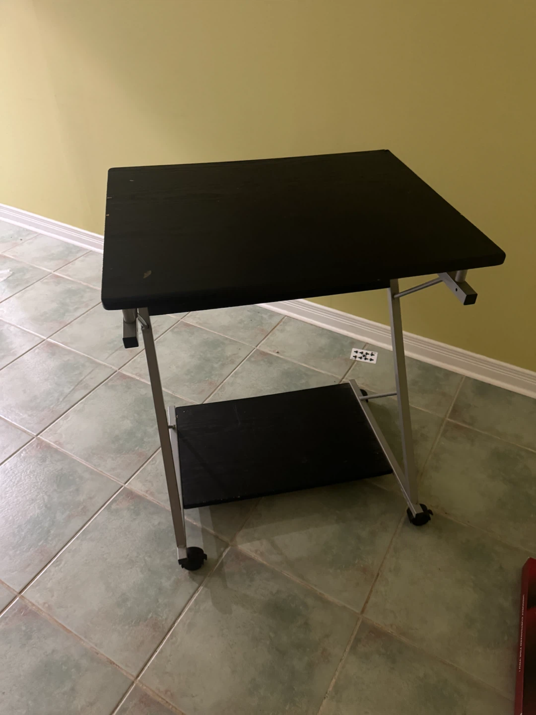 Mobile Black Computer Desk Cart - photo 2