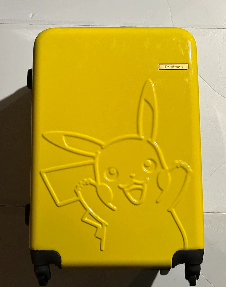 Rare Japan Import Pokemon Pikachu Hardside Suitcase