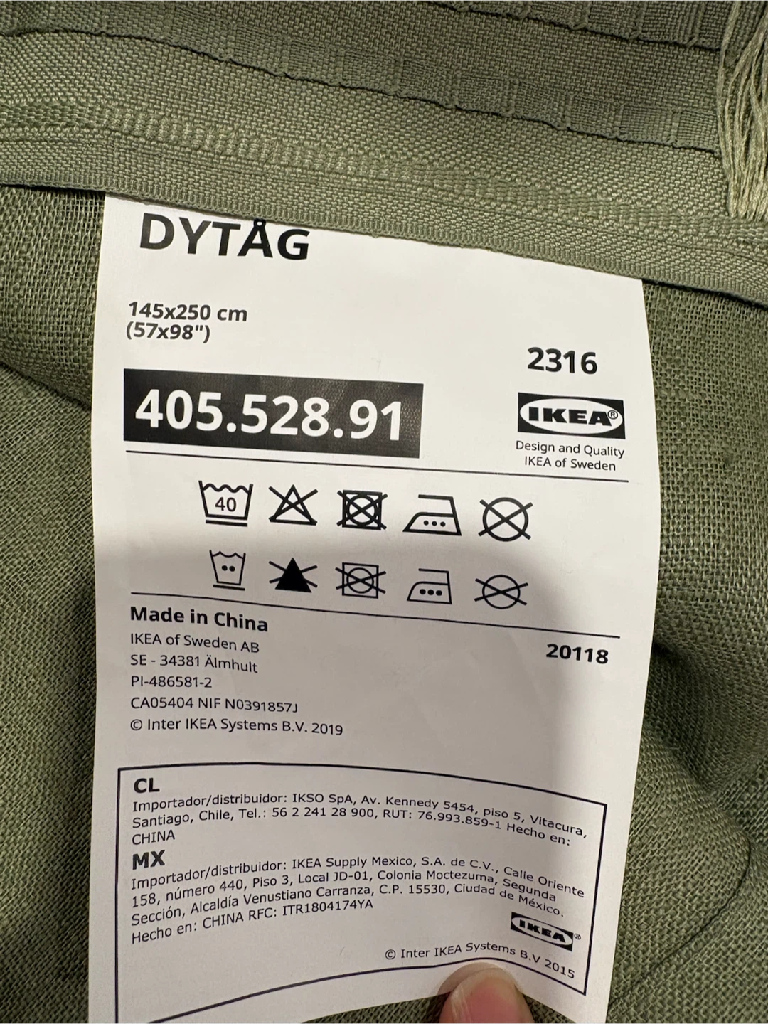 IKEA DYTAG Curtains - 2 pairs - photo 3