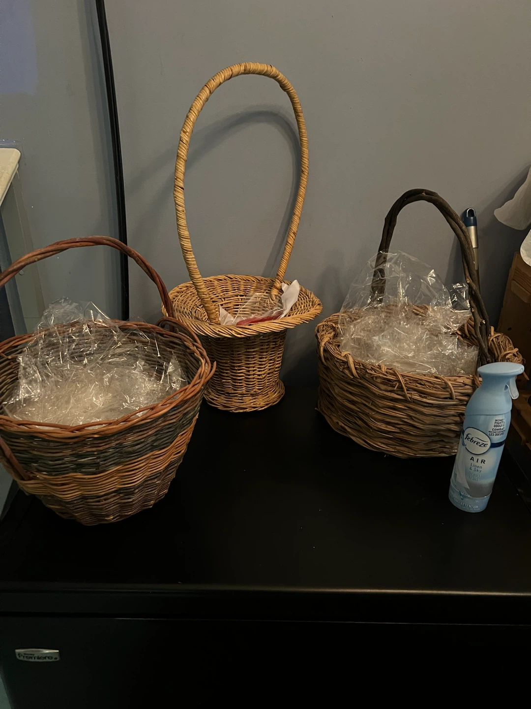 Set of Three Woven Baskets