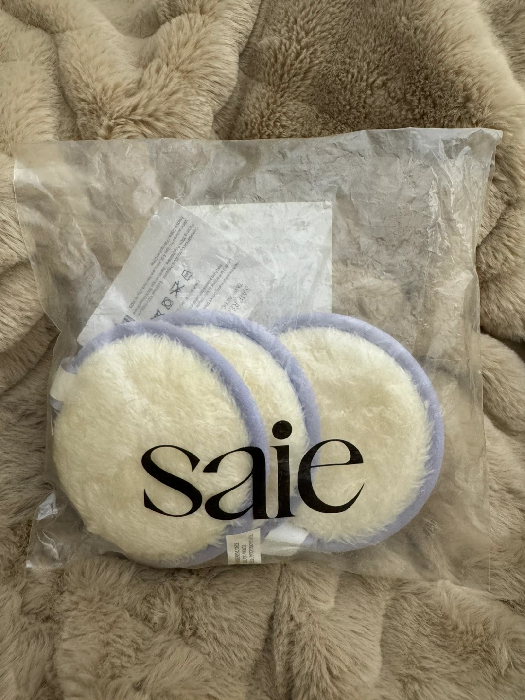 SAIE Reusable Beauty Rounds 3 Pack White Lavender