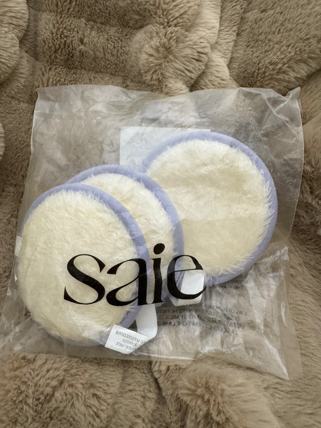 SAIE Reusable Beauty Rounds 3 Pack White Lavender - photo 3
