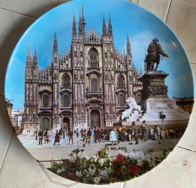 Vintage Mebel Milan Italy Souvenir Wall Plate