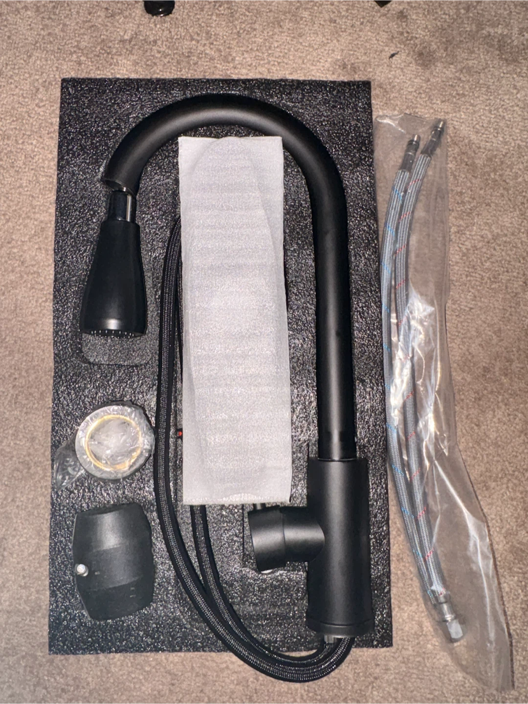 Matte Black Kitchen Faucet with Pull-Down Sprayer - photo 4