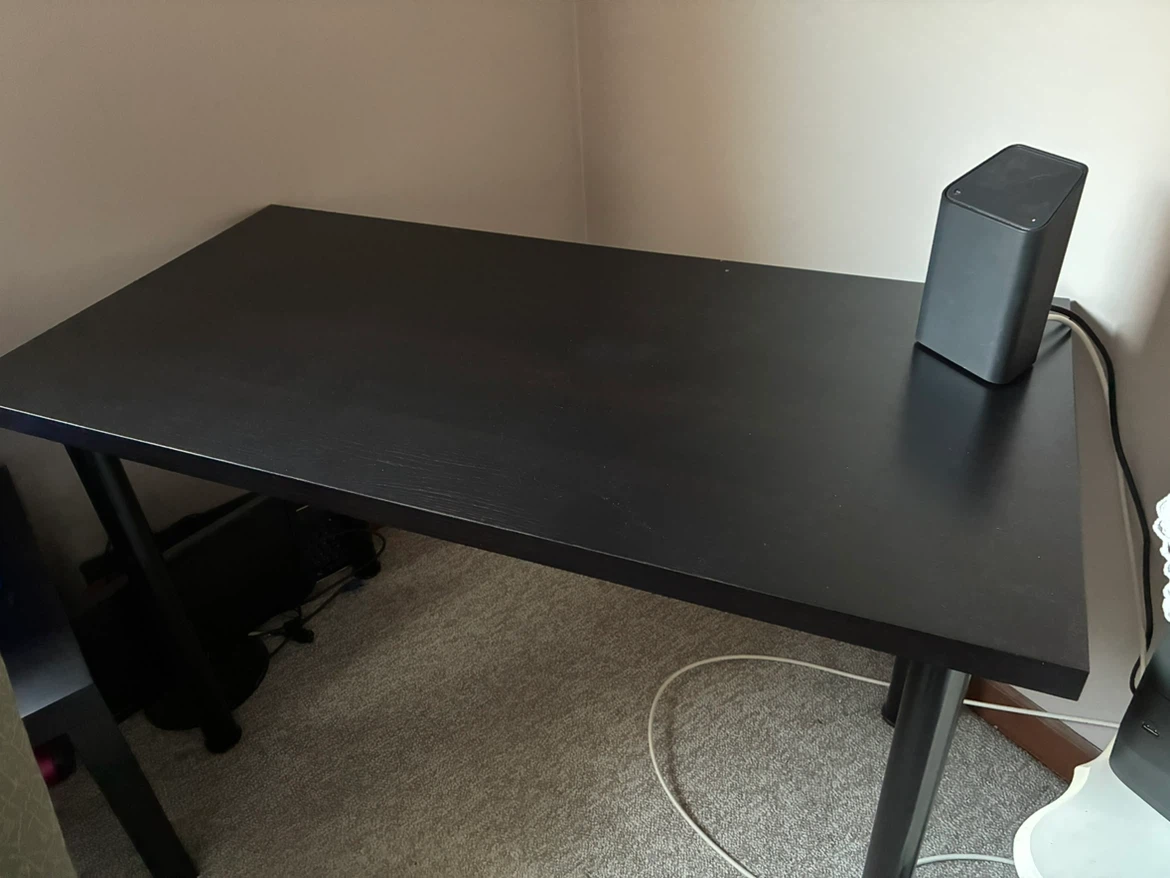 Black writing desk