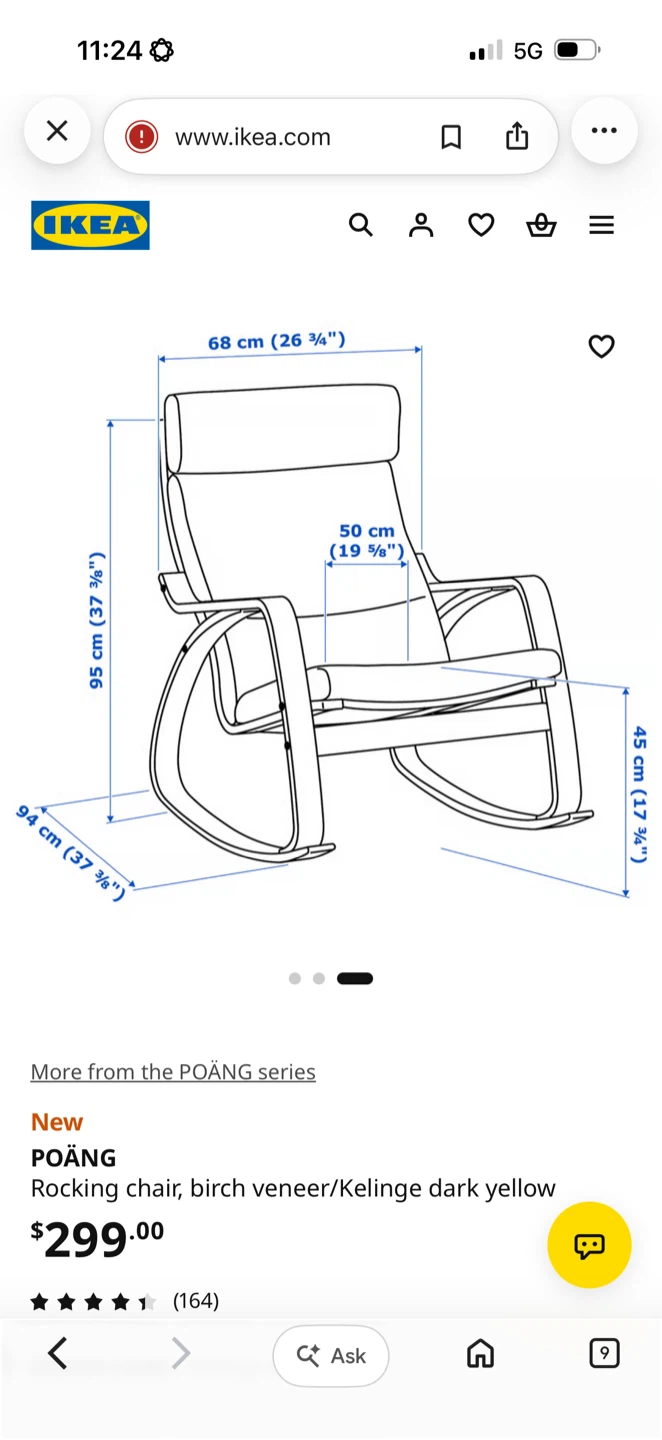IKEA POÄNG Rocking Chair - photo 2