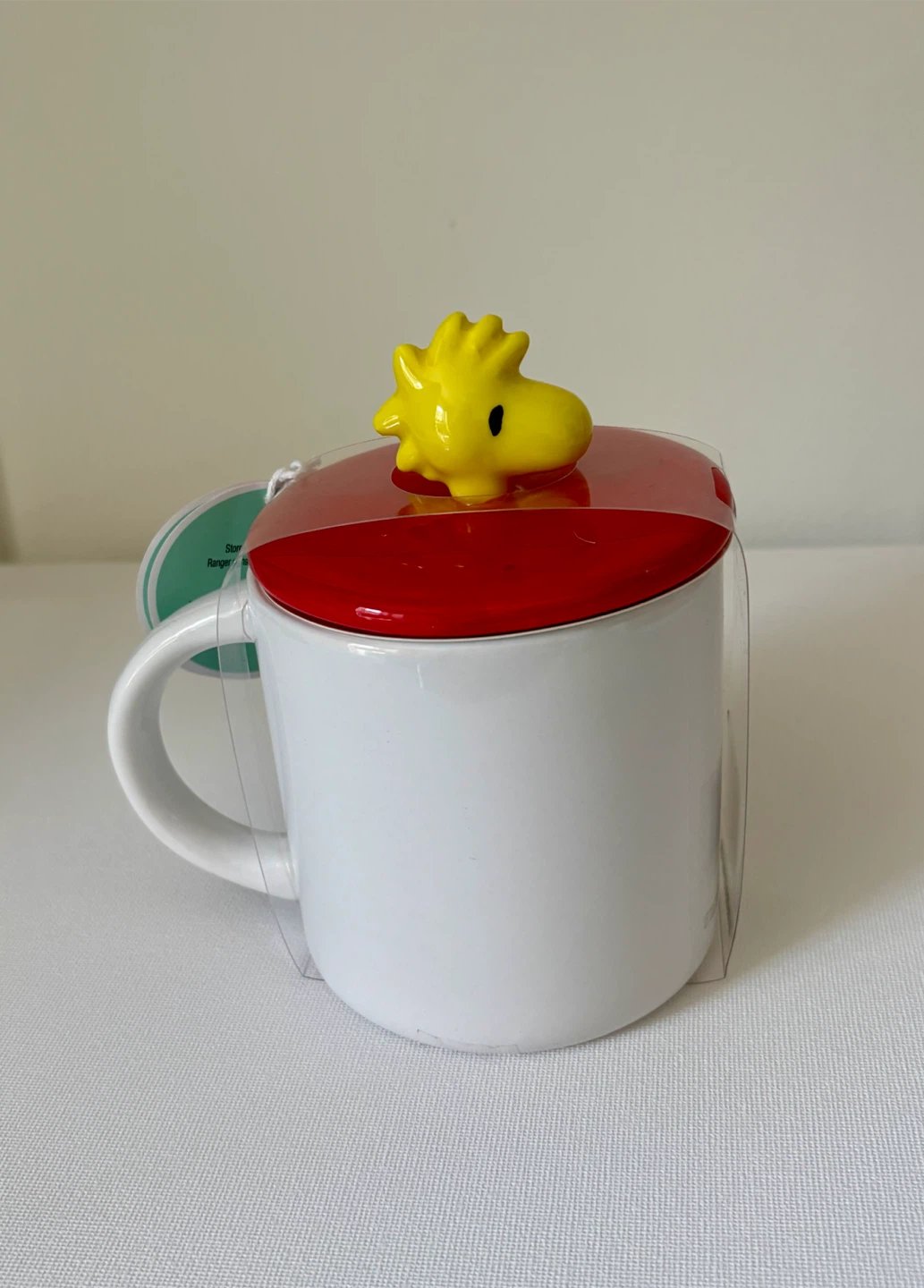 New Peanuts Woodstock Ceramic Mug with Lid - photo 2