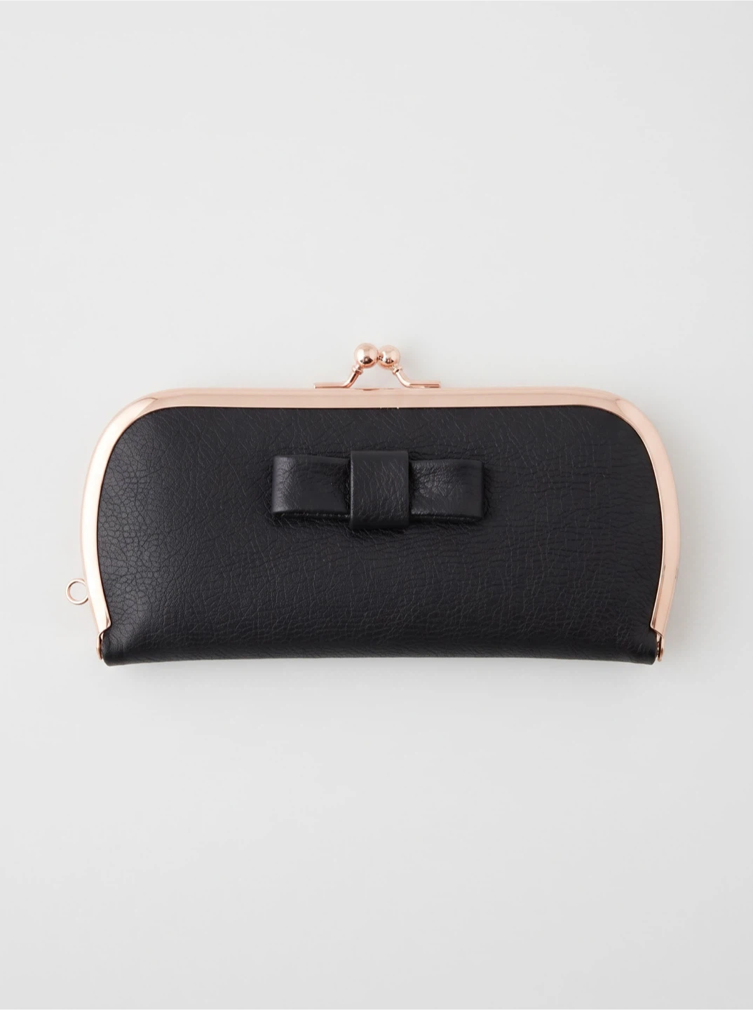 Black Bow Clutch Wallet