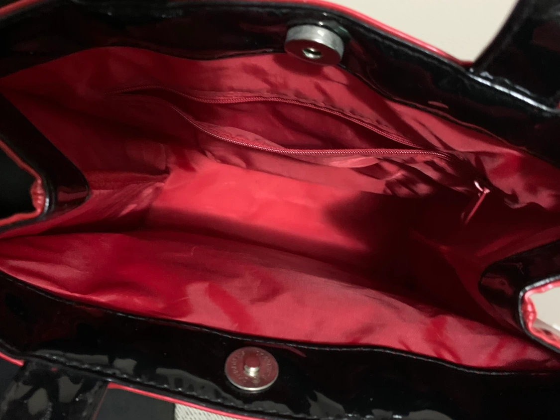 Harrods Red Patent Tote Bag - photo 2