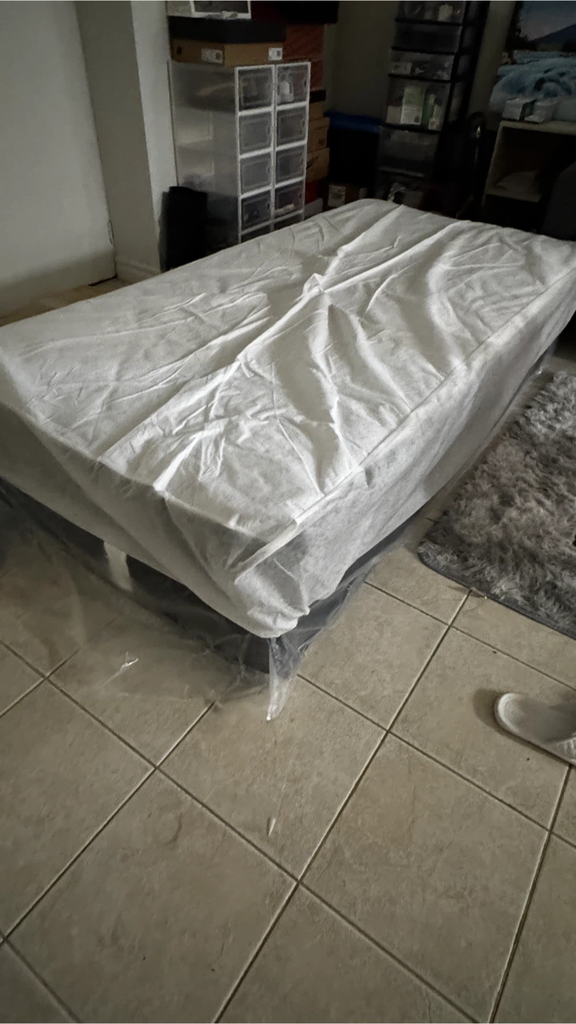 Boxspring in plastic packaging with Twin size mattress - photo 2