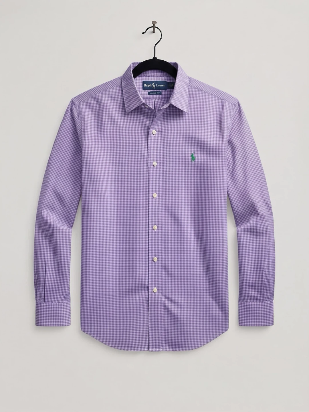 Ralph Lauren Purple Gingham Classic Fit Button-Down - Size M