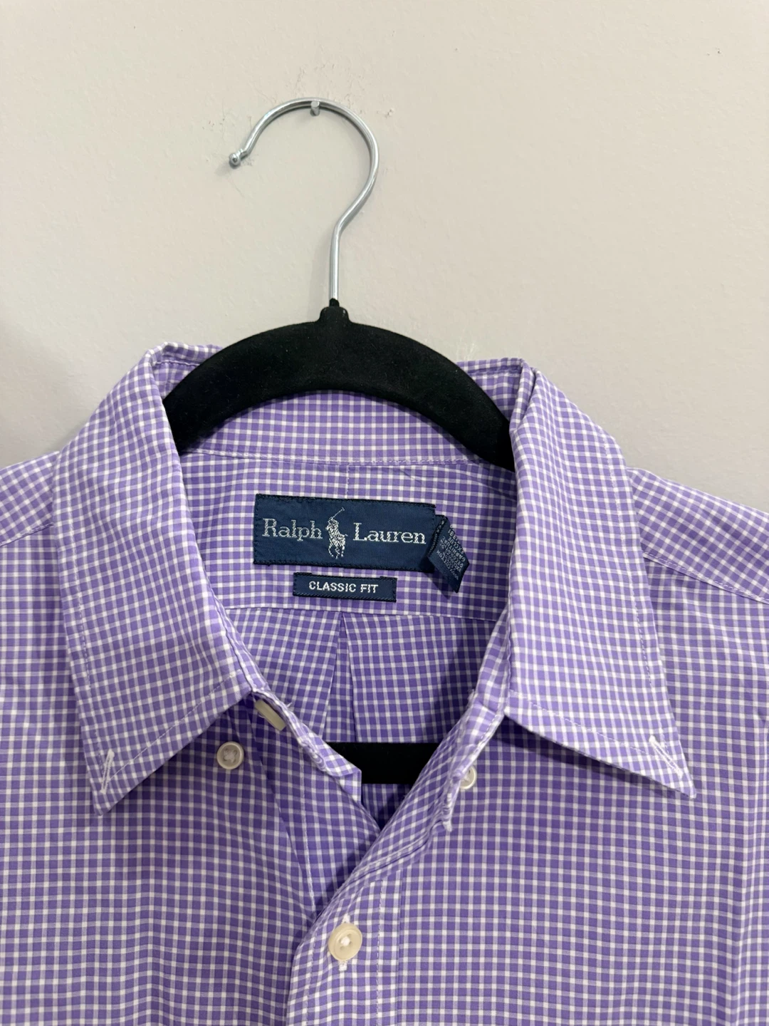 Ralph Lauren Purple Gingham Classic Fit Button-Down - Size M - photo 2